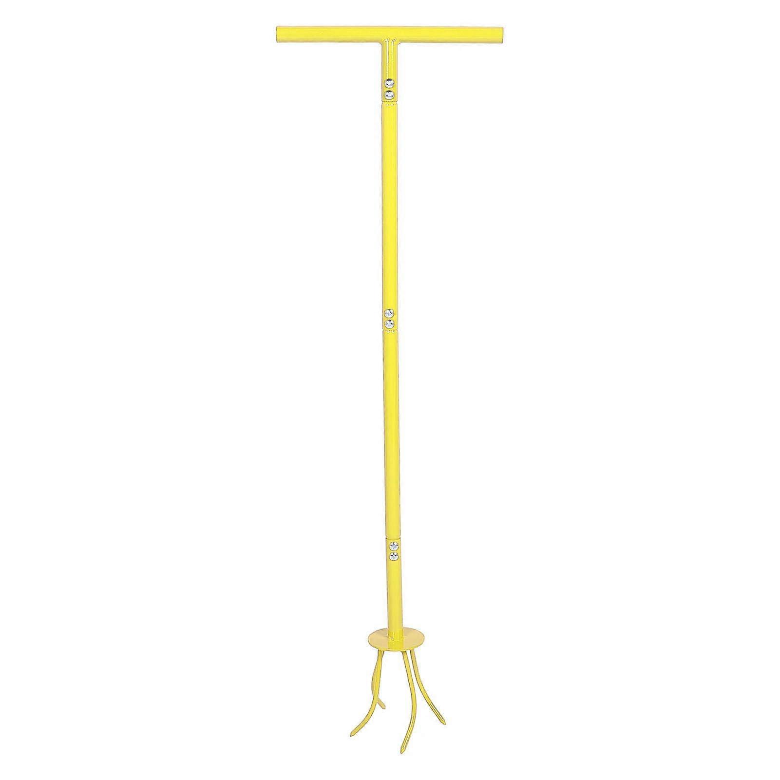 Garden Claw Manual Rotary Tiller with Ergonomic Long Handle and Four Sharp Stainless Steel Claws