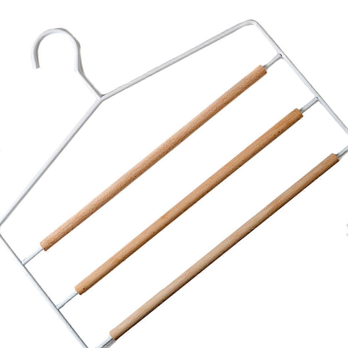 Pants Hanger Space Saving Trouser Rack for Jeans Ties Scarves Towels with Strong NonDeform Design