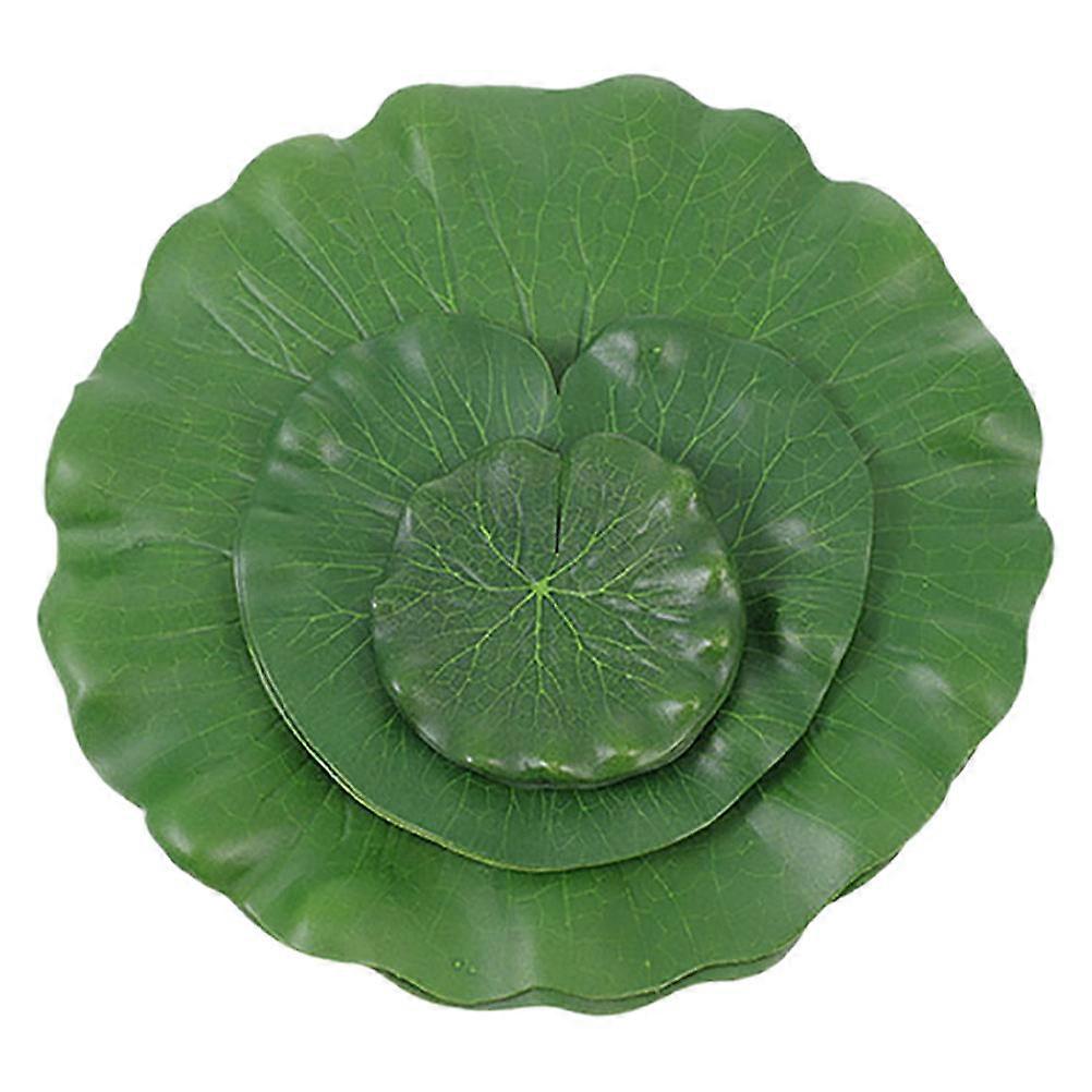 Realistic Floating Lily Pads 15Pcs Set Ideal For Fish Tanks And Patios Perfect Decorative Greenery For Aquatic Environments