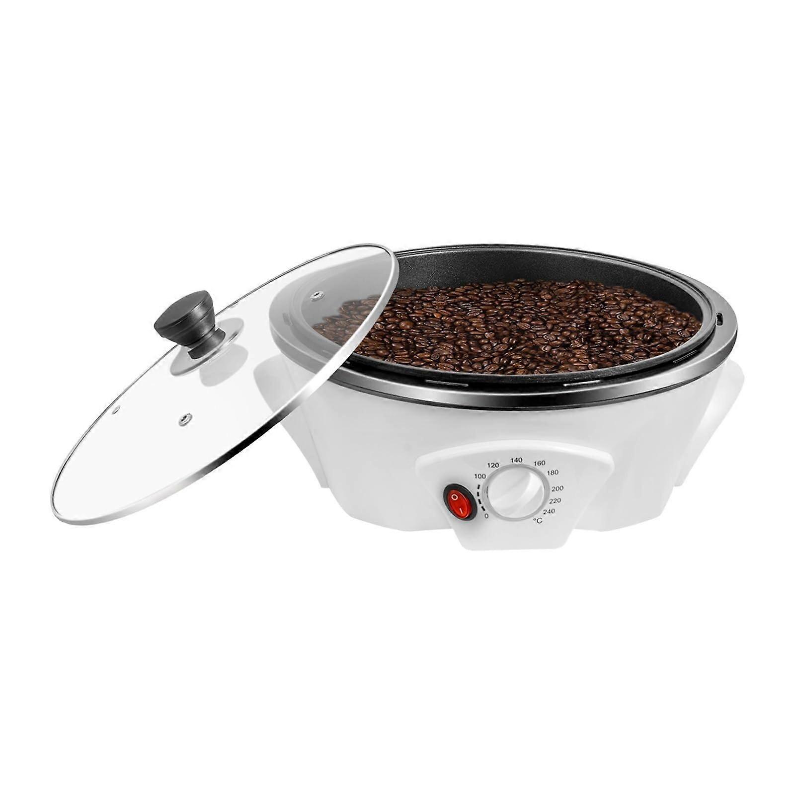 Electric Coffee Bean Roaster 110V 800W with Large Capacity and Digital Temperature Control for Home and Commercial Use