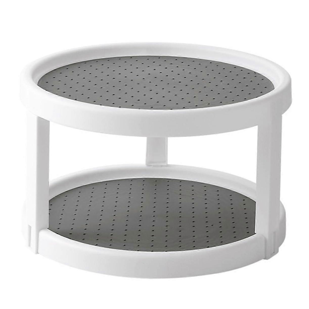 Spice Rack Organizer 360° Rotating Turntable with NonSlip Base for Kitchen Countertop and Cabinet