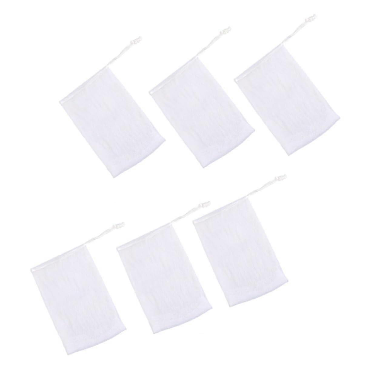 20pcs Mesh Soap Saver Pouch for Bar Soap, Nylon Foaming Net with Hanging Rope for Exfoliation
