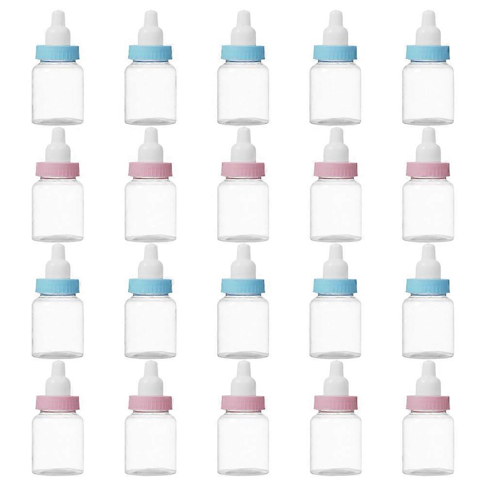 Mini Plastic Candy Bottle Feeding Bottle Candy Box Baby Shower 20Pcs