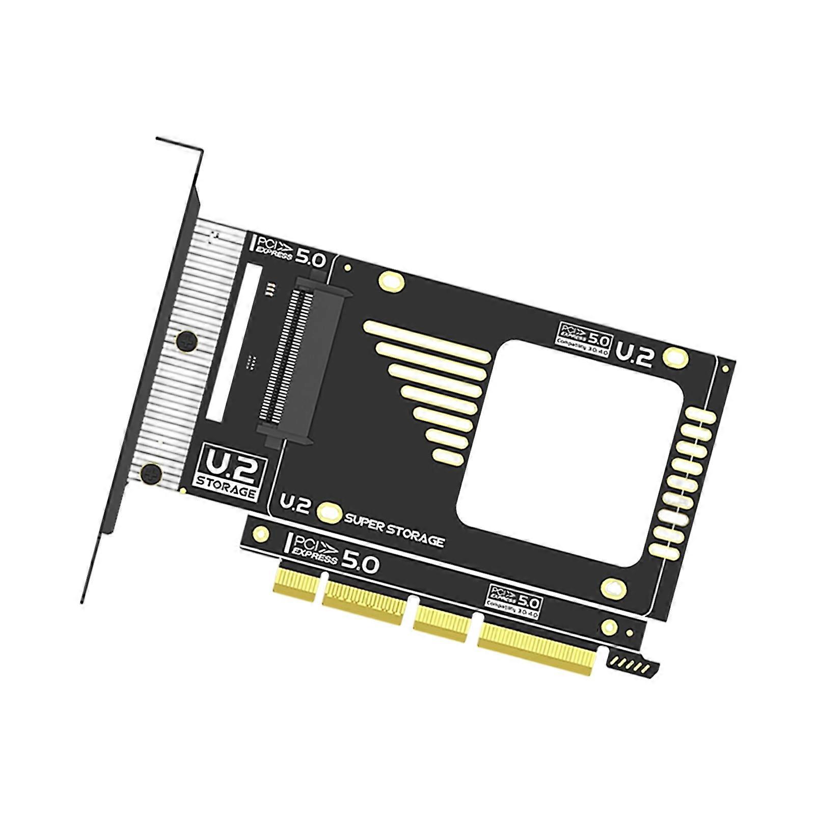 SFF 8639 Expansion Card Converting PCIe5.0 Enabling NVMe Solid Disk Drive Installation with Motherboards Compatibility Multicolor