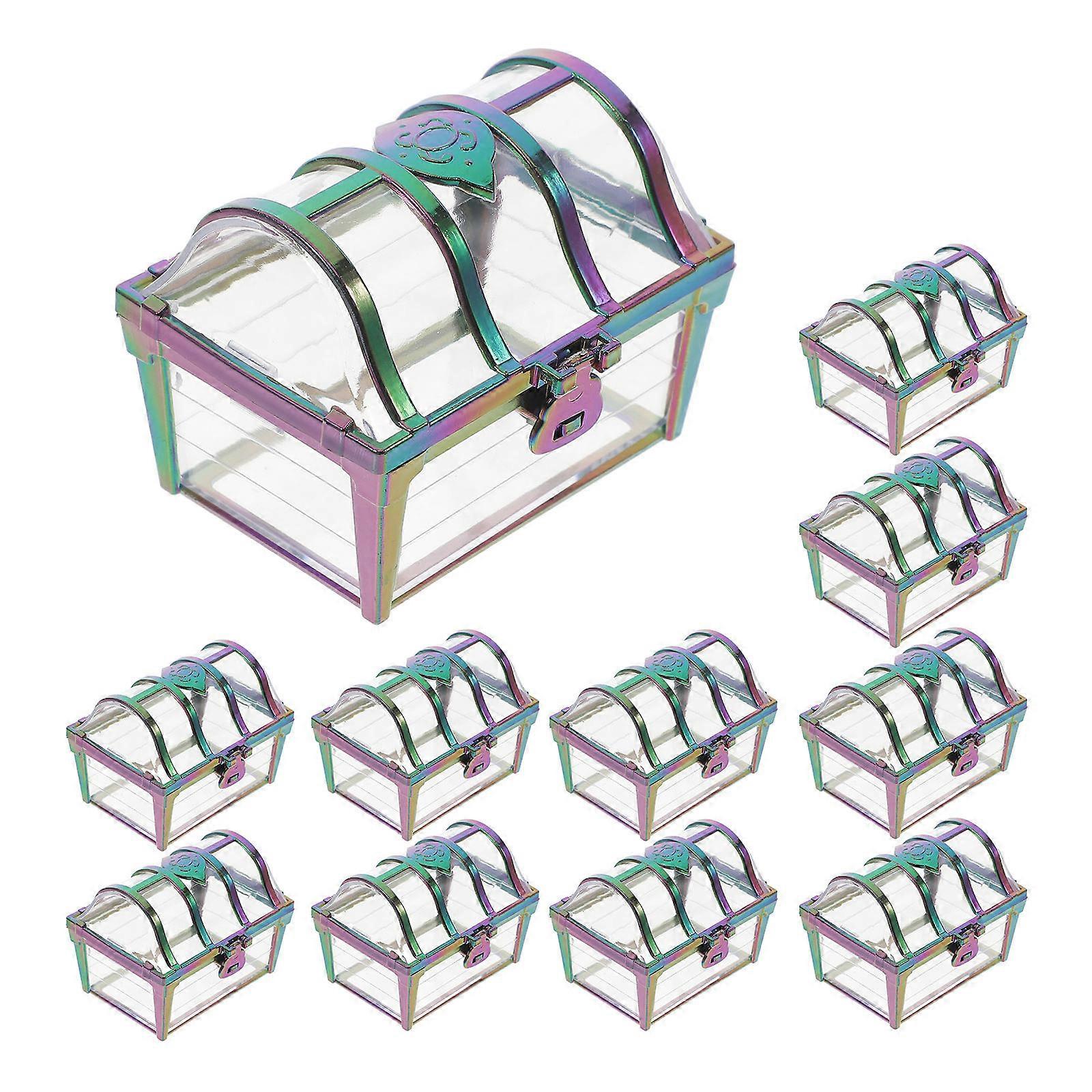 12pcs Novel Black Plastic Candy Boxes for Home Use Elegant Gift Packaging Containers