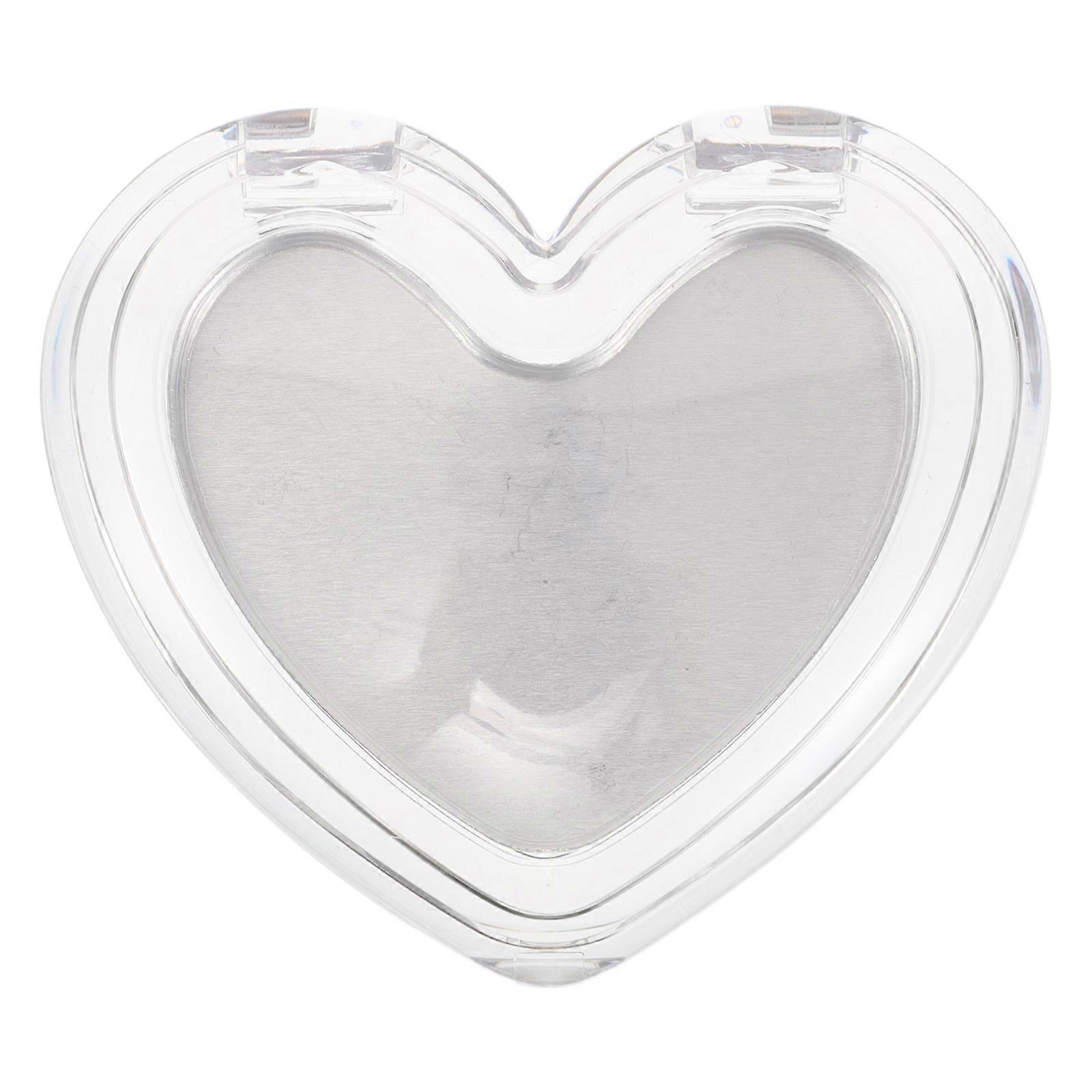 Makeup Transparent Heart Shaped Empty Case Box for Blush Storage
