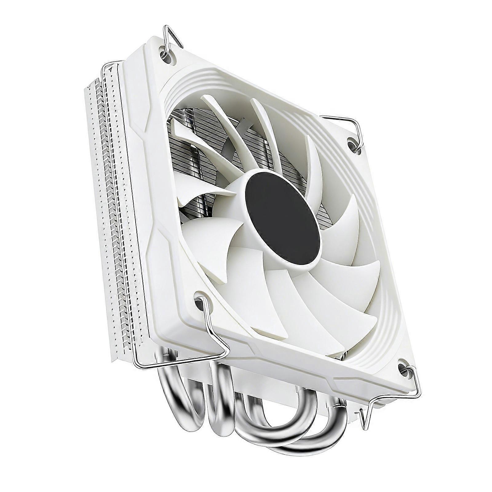 High Performances Copper ITX Cooling Solution for Efficient Heat Dissipation Minimal Sound Emission and Space Saving Layouts  White