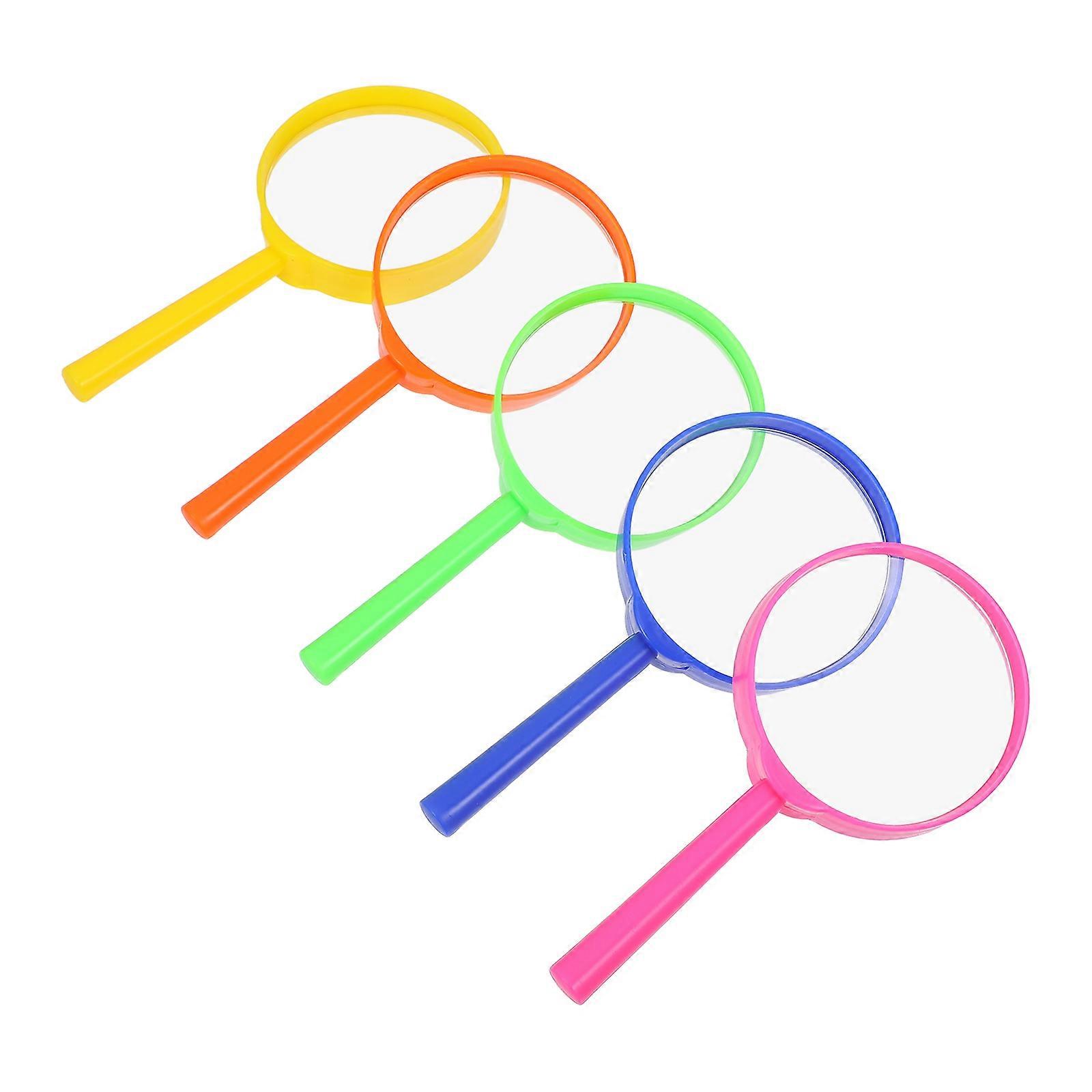 Elderly Reading Handheld Magnifier for Magnification 5Pcs Acrylic Lens