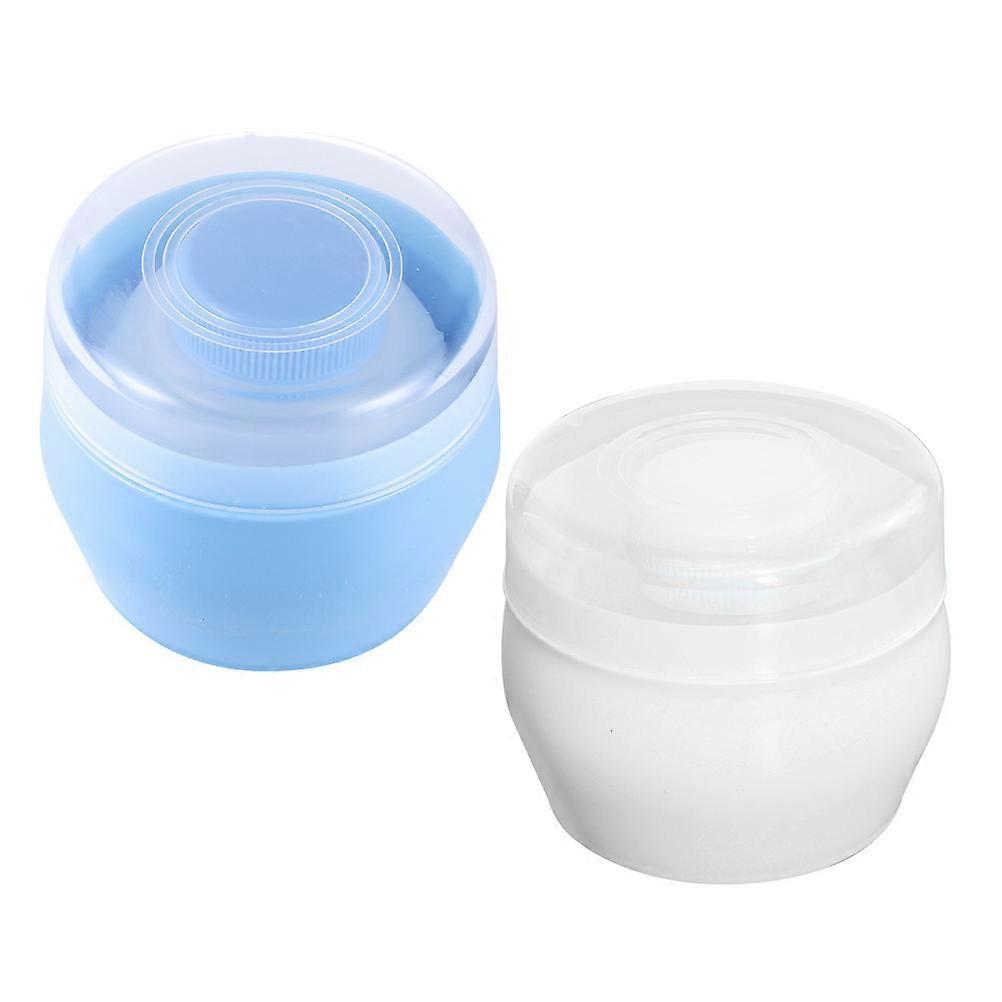 Assorted Color Puff Box for Care with 4Pcs Plastic Boxes for Home