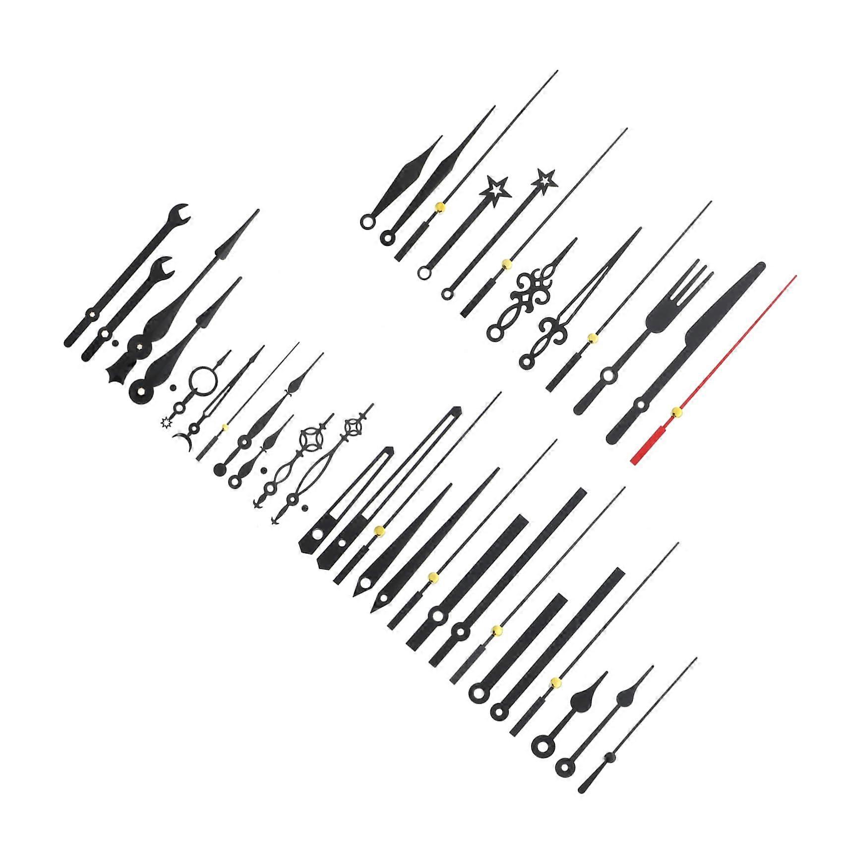 14 Sets Quartz Clock Hands Replacement Kit for DIY Clock  with Multiple Style Options