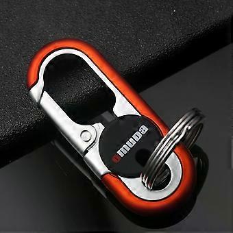 OMUDA  Keychain Stainless Steel Buckle Outdoor Carabiner Climbing Tools Double Ring Car Key Chain  Keyring Durable Key Chain