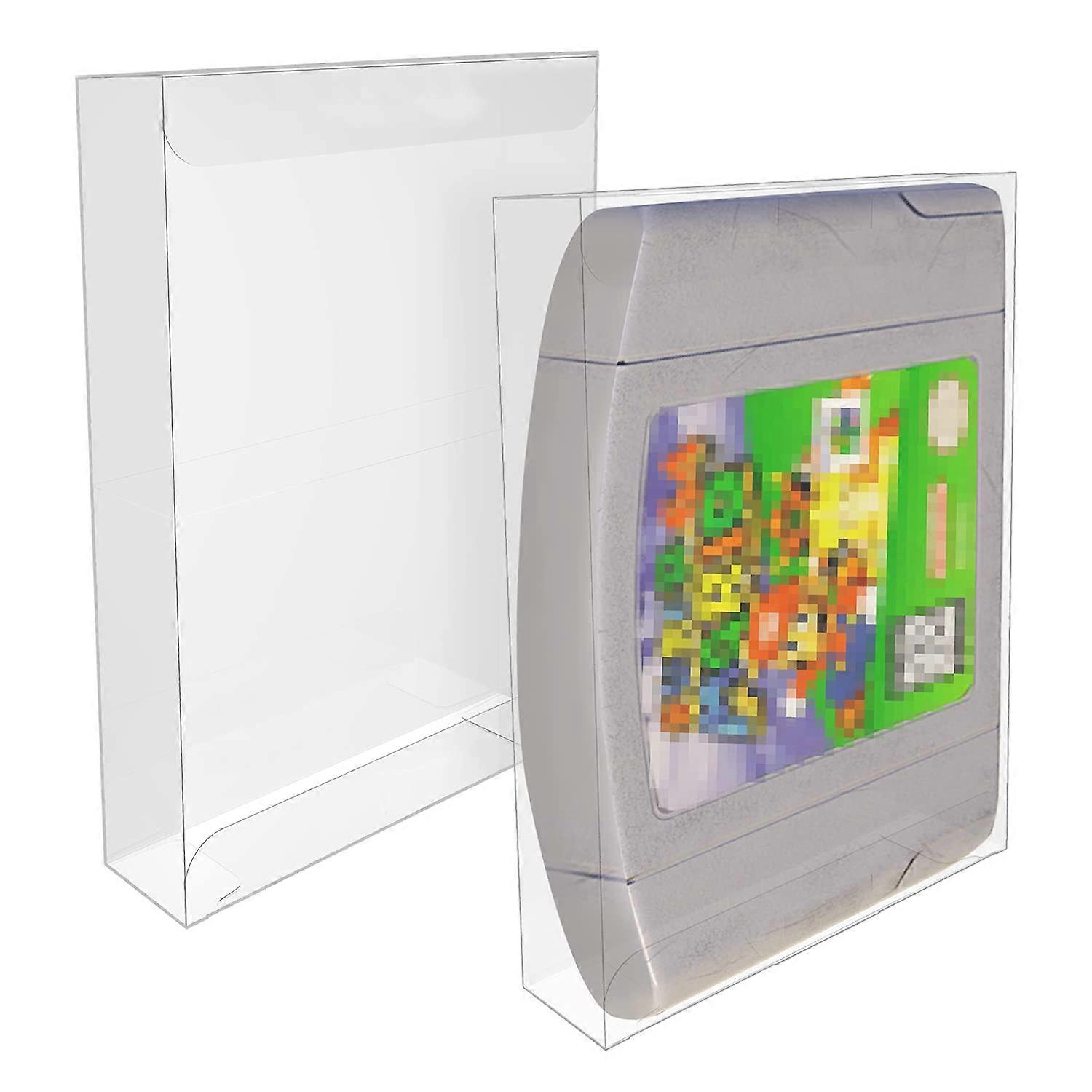 10 Pcs Clear Plastic Cartridge Protectors for N64, Scratch Resistant Dustproof Game Case for Nintendo 64