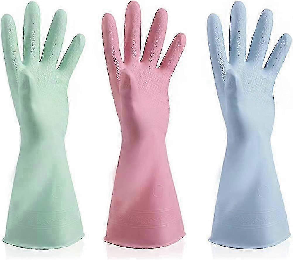 Flock Liner Cleaning Gloves For Kitchen, Dishwashing