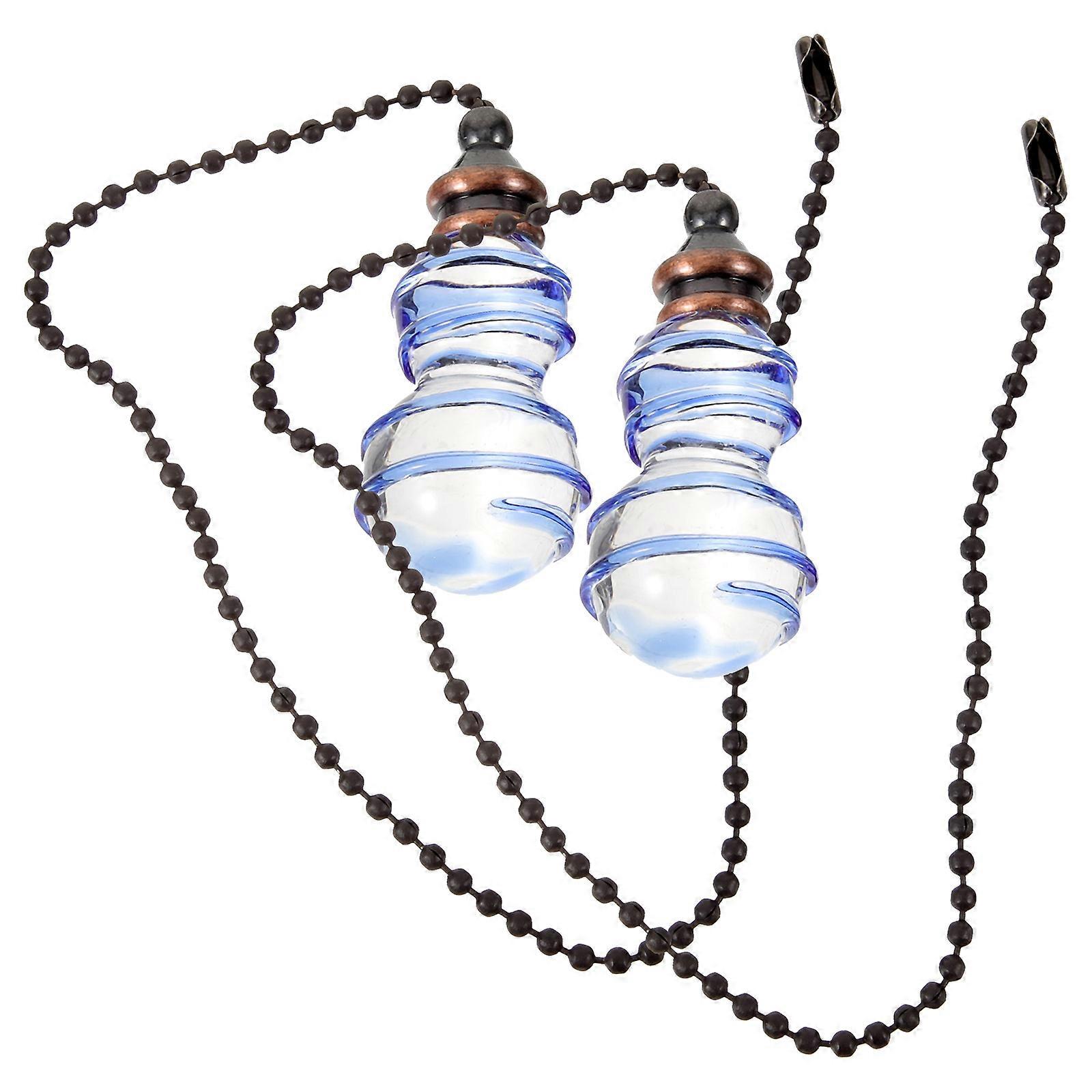 Blue Ceiling Fan Pull Chain Ornaments for Ceiling Fan Use 4Pcs