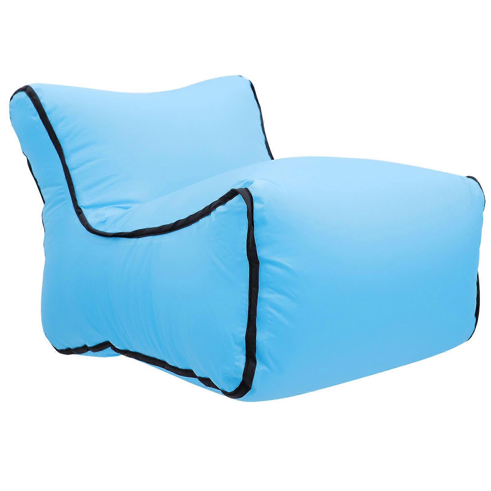 Outdoor Inflatable Sofa Lazy Sofa for Sleeping Use 1Pcs in Blue