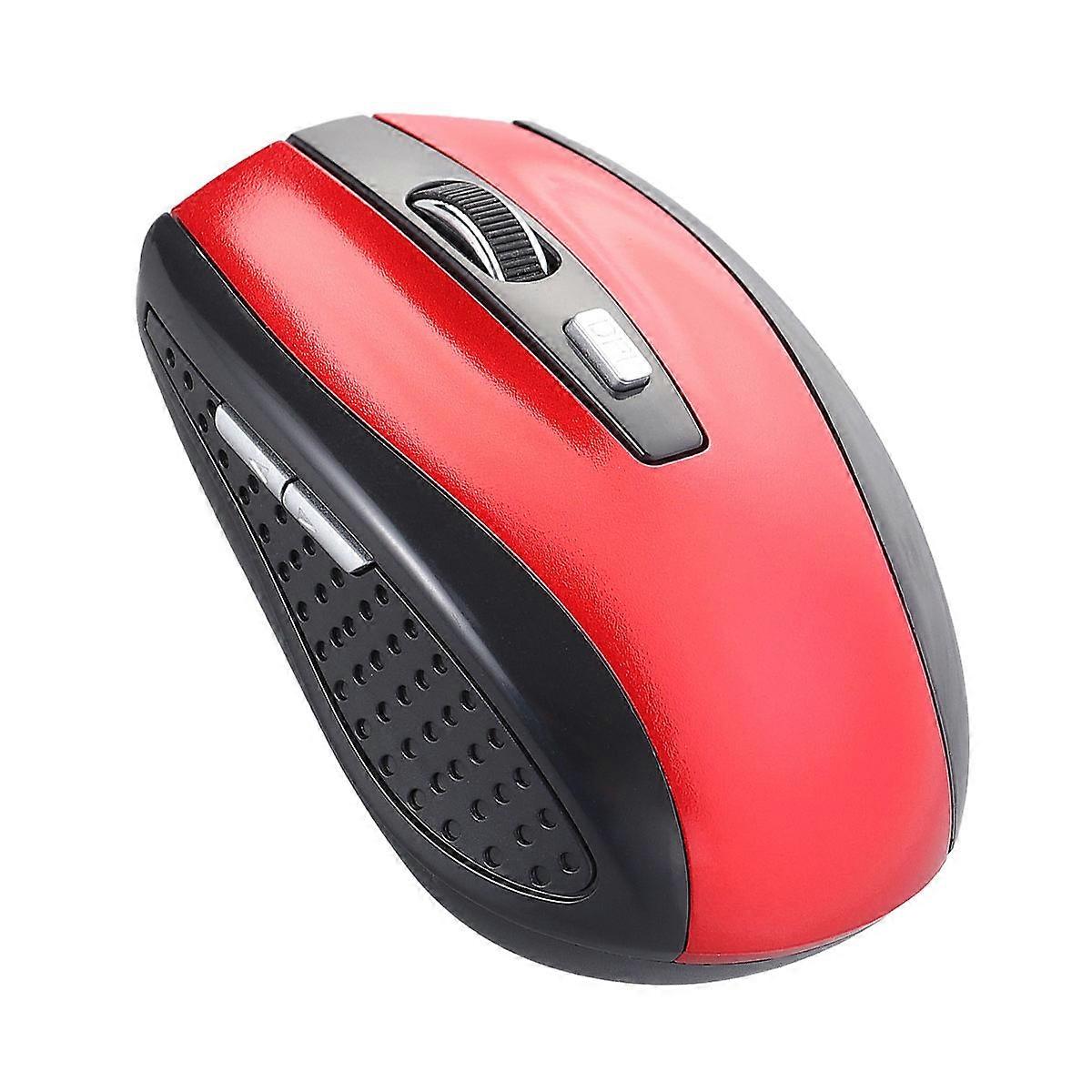 Wireless Optical Mouse for Game Use 2.4g 4 Buttons Gaming Mouse Red