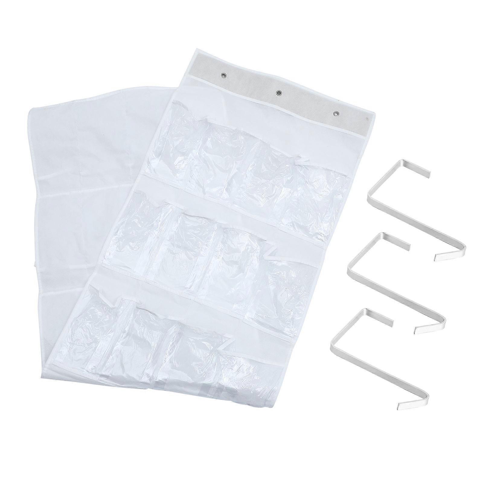 Rectangular Wall Hanging Pockets Storage Bag For Space Saving Storage 58.95X17.68X0.12In 2Pcs