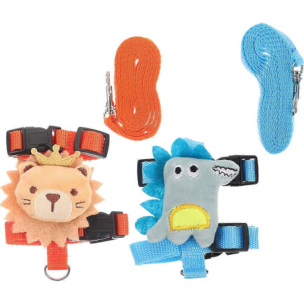 Rabbit Leash Harness Small Pets Harness with Traction Rope for 4Sets