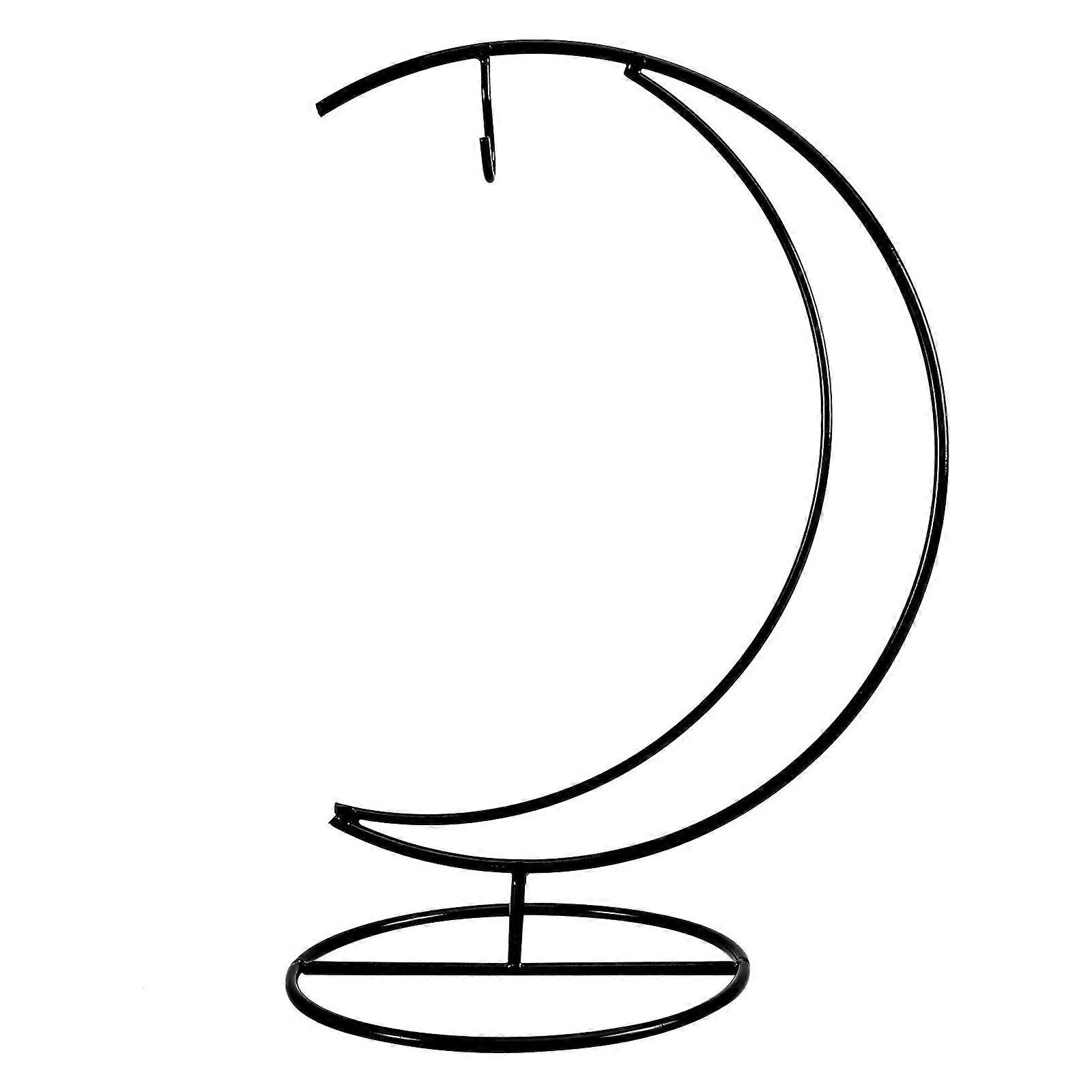 Moon Shape Bracket Small Decor Hanging Rack for Doll Hanging Basket 2Pcs