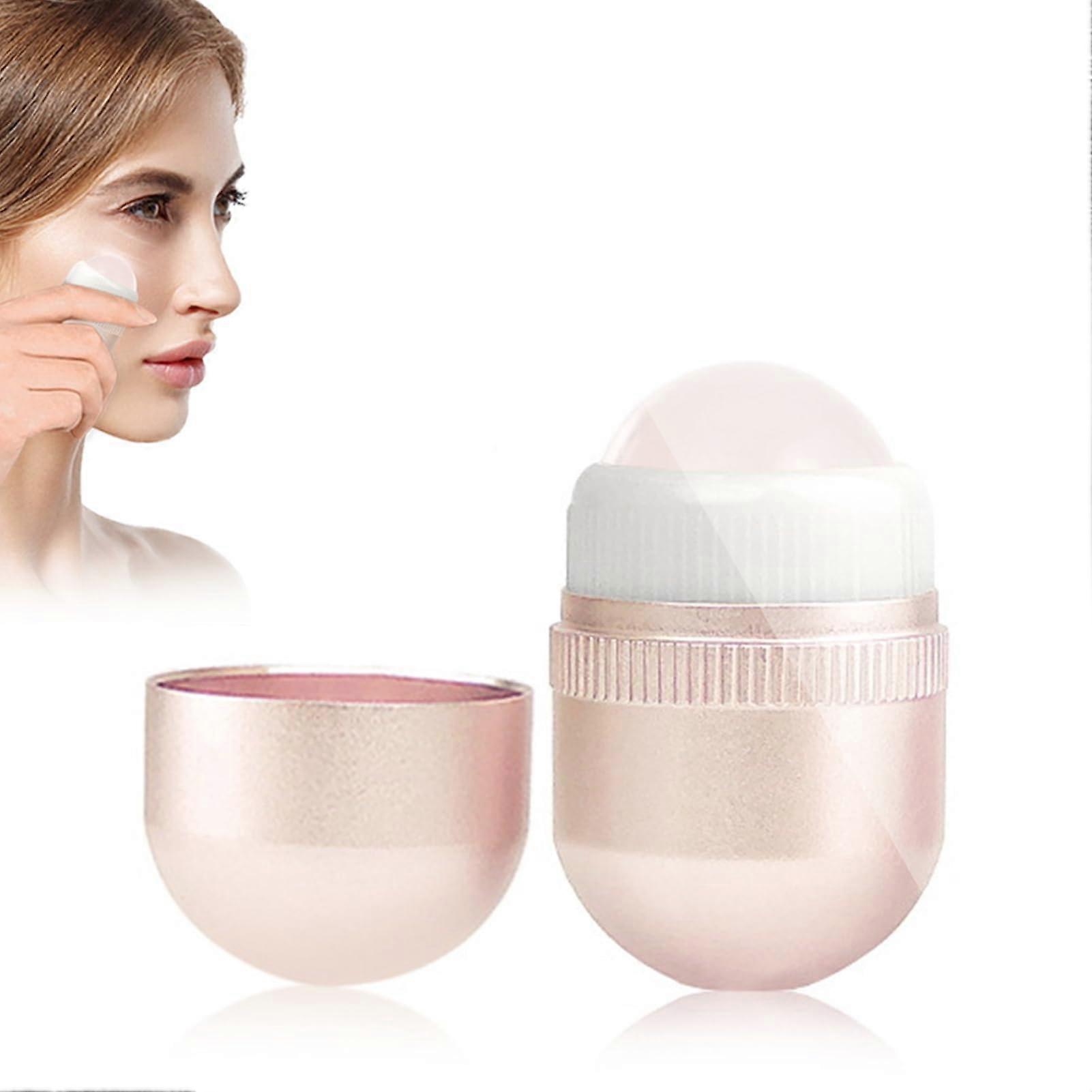 Oil Absorbing Face Roller with Volcanic Stone for Instant Shine Control, Reusable MakeupFriendly