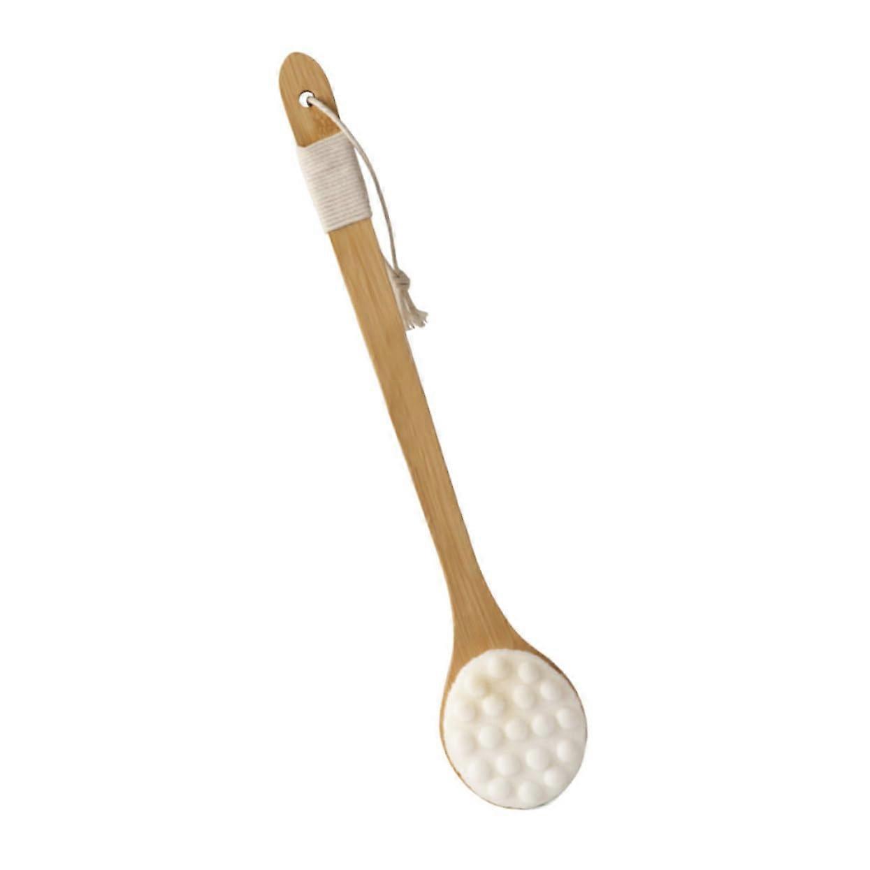 Bath Back Brush with Long Handle for Shower, Exfoliating Body Scrubber with Soft Bristles