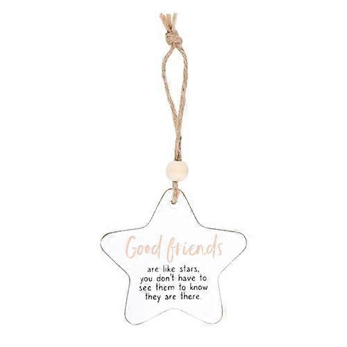 Something Different Good Friends Star Hanging Sentiment Sign