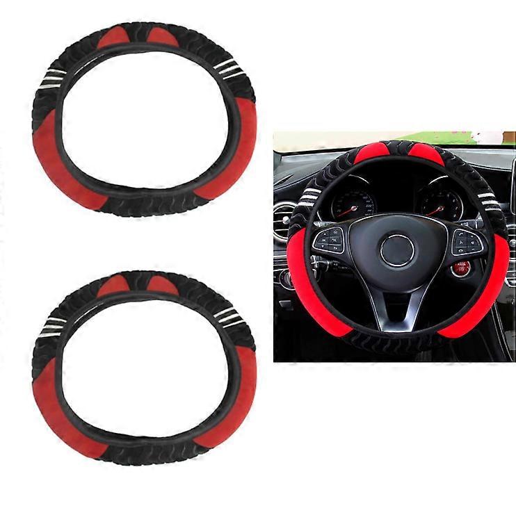 Two-Piece Steering Wheel Cover Set, Winter Steering Wheel Cover