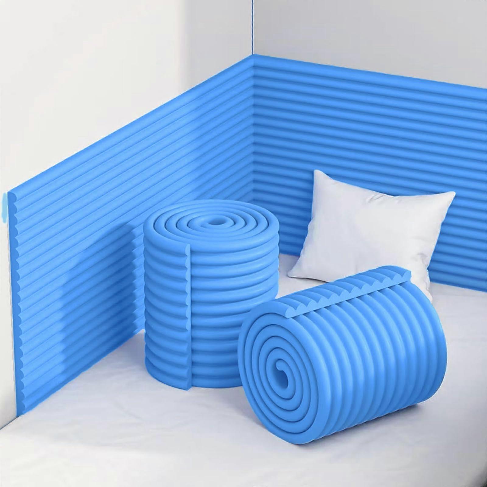 SelfAdhesive Wall Panels with ImpactResistant Cushioning, Waterproof Headboard Padding, Blue 15x200cm