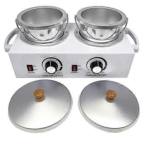 Dual Pot Chocolate Tempering Machine with Dual Temperature Control, 2kg Electric Melter for Baking