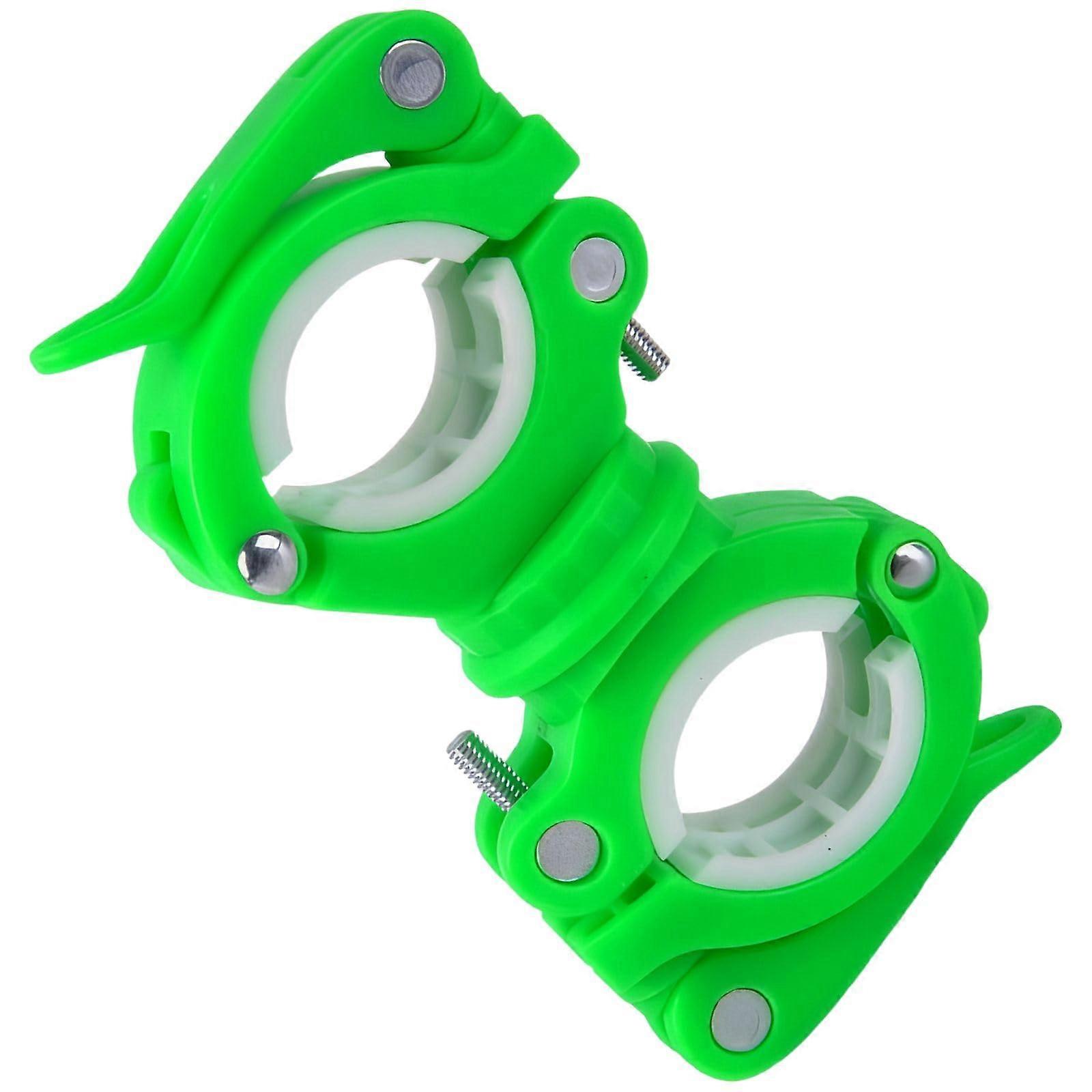 Bike Handlebar Light Mount with QuickRelease Clamp, Adjustable Universal Bicycle Flashlight Holder Green