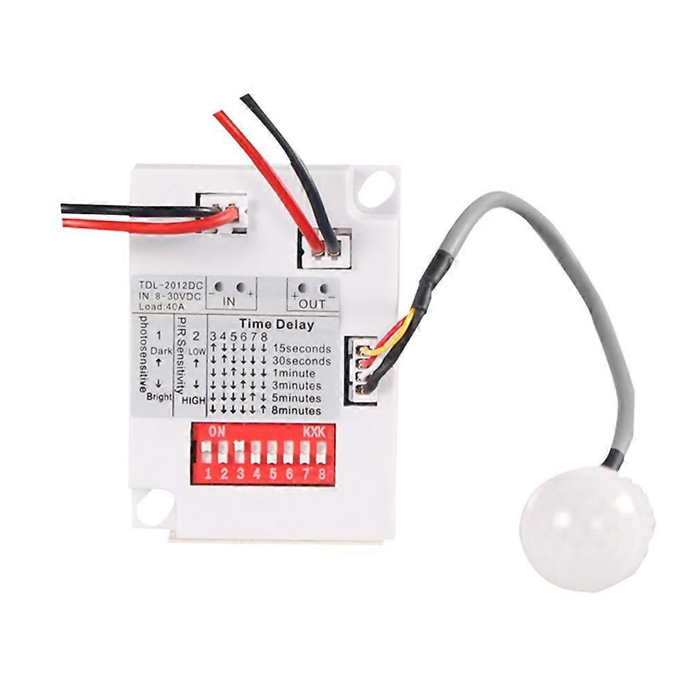 12V 24V PIR Motion Sensor Switch for LED Lights, Infrared Human Detection, Adjustable Sensitivity