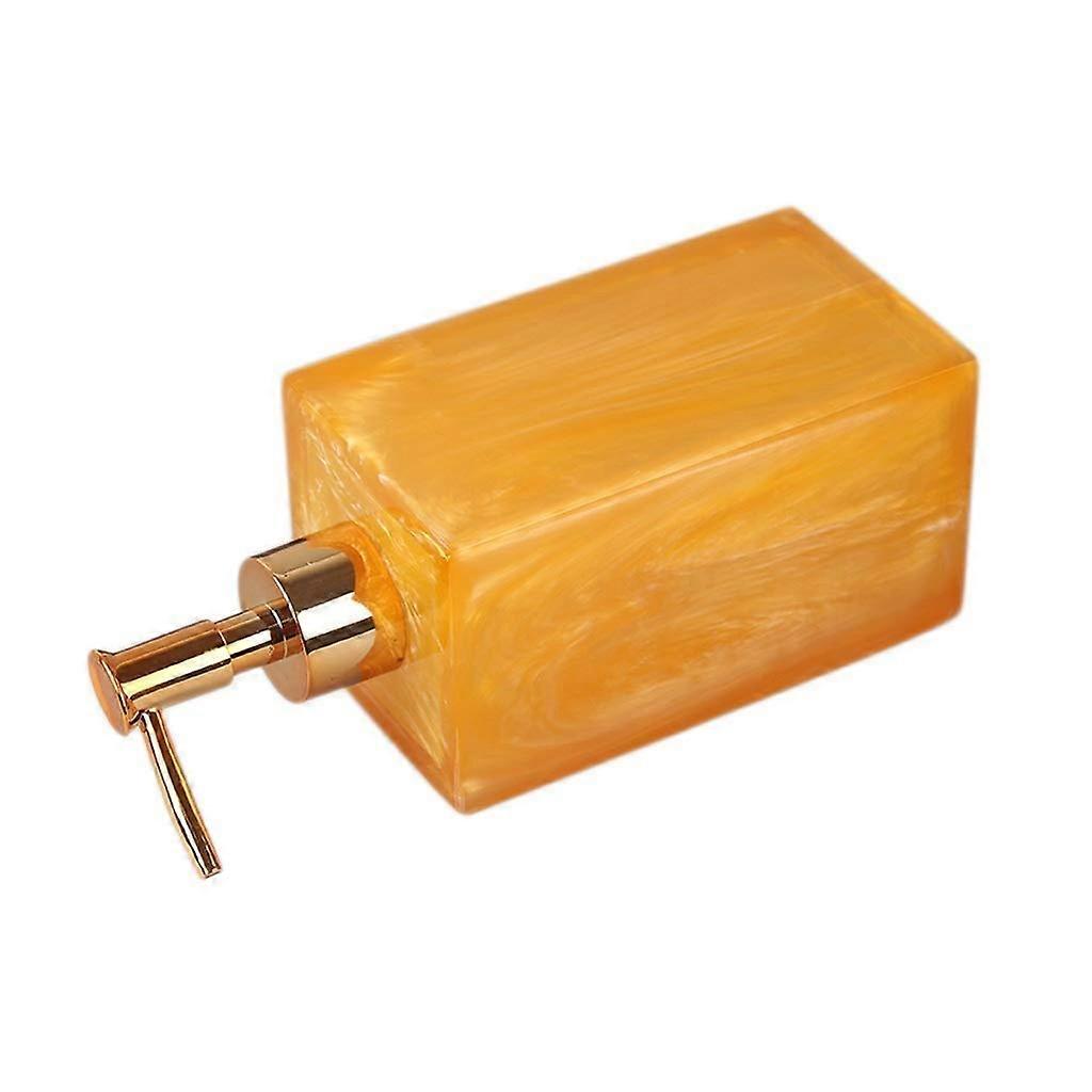 Marble Resin Soap Dispenser with Controlled Pump for Kitchen and Bathroom Decor White