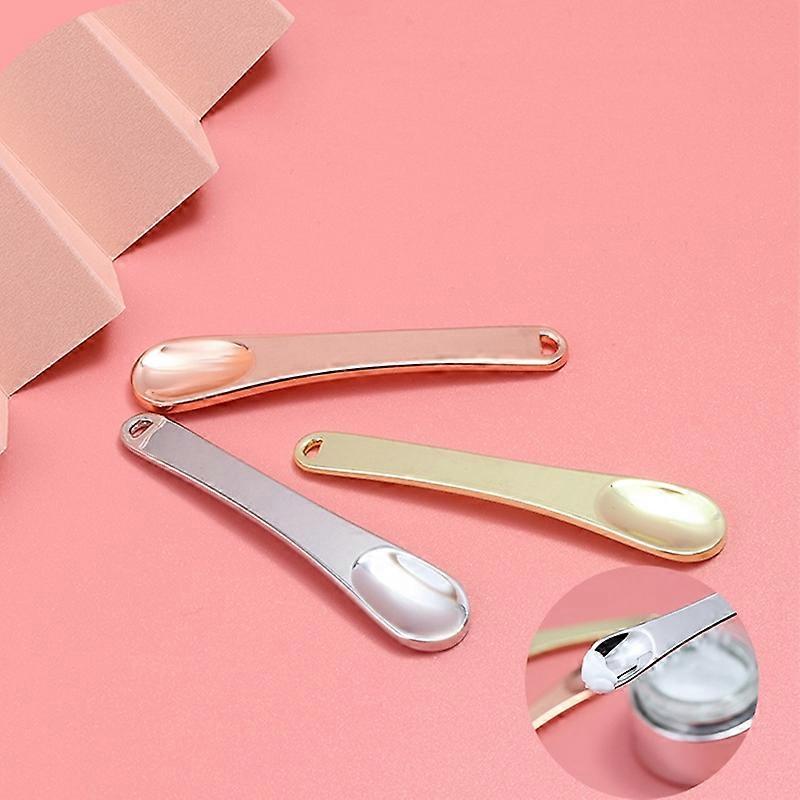 3 PCS Zinc Alloy Cosmetics Spoons Cream Split Spoon