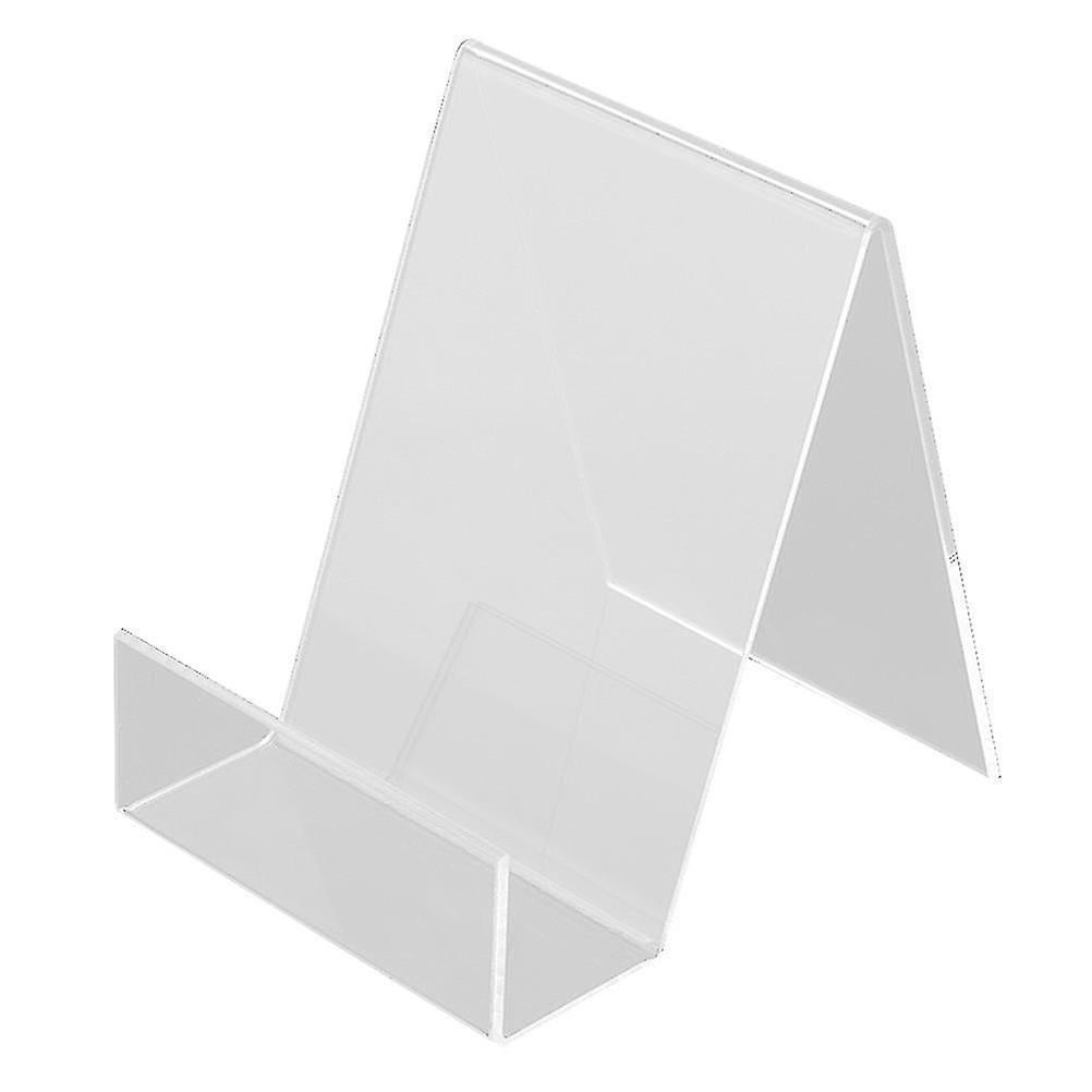 2pcs Book Display Stand Desktop Book Holder Transparent Acrylique Book Shelf Vertical Book Textbook Display Stand (couleur transparente)