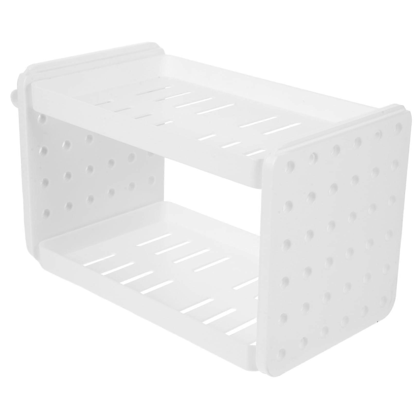 White Polypropylene Book Shelf with Magazine Rack, SpaceEfficient Office and Home Organizer