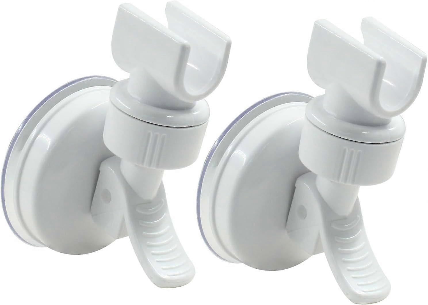 2 Pcs Adjustable Shower Head Holder, Removable Suction Cup Handheld Shower Head