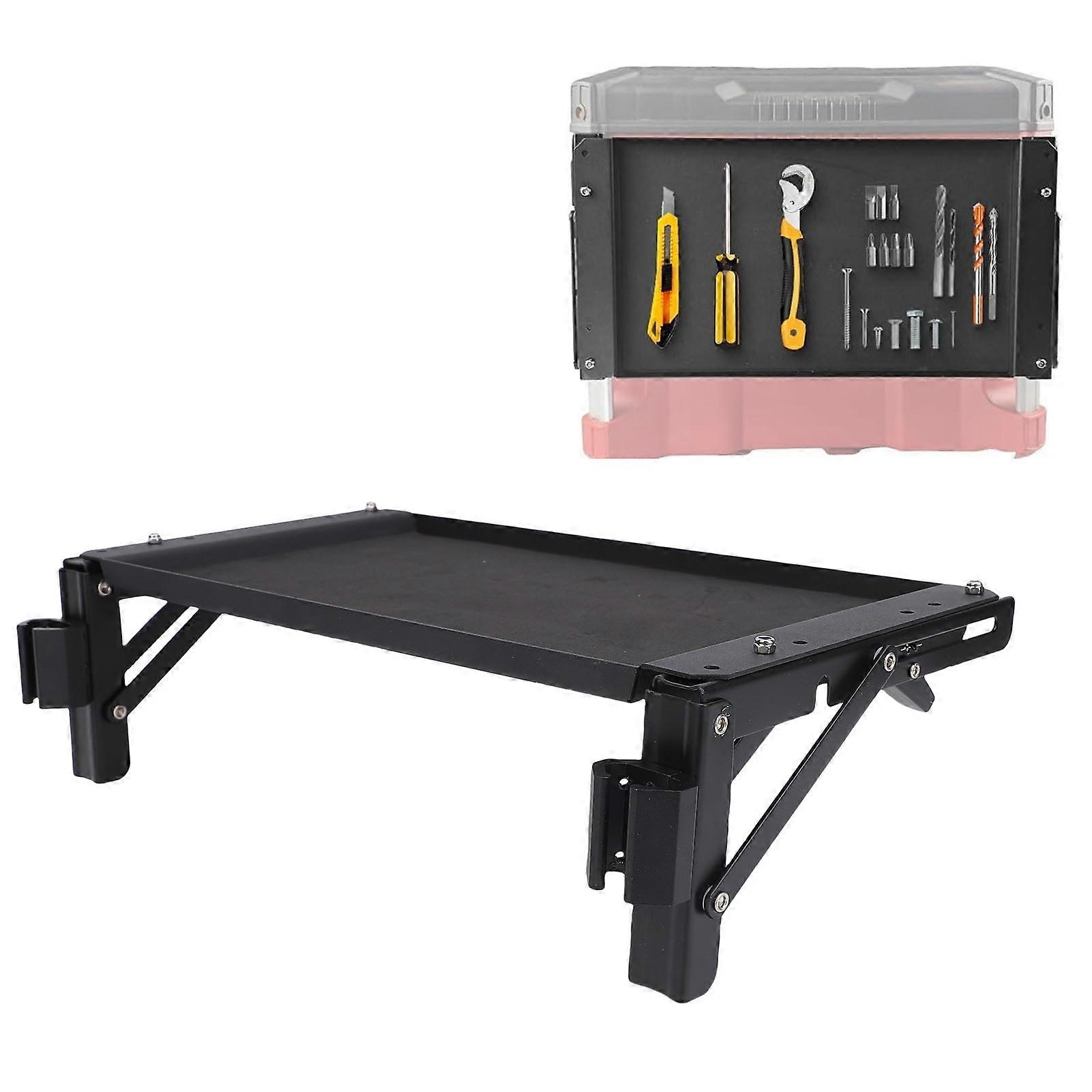 Toolbox Folding Table compatible with Packout Powerful Tool Tray Side Safe Storage Workbench Toolbox Tool Tray compatible with Packout