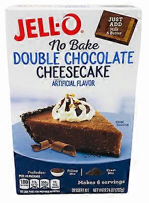 Jell-O No Bake Dobbel Sjokoladeostekake