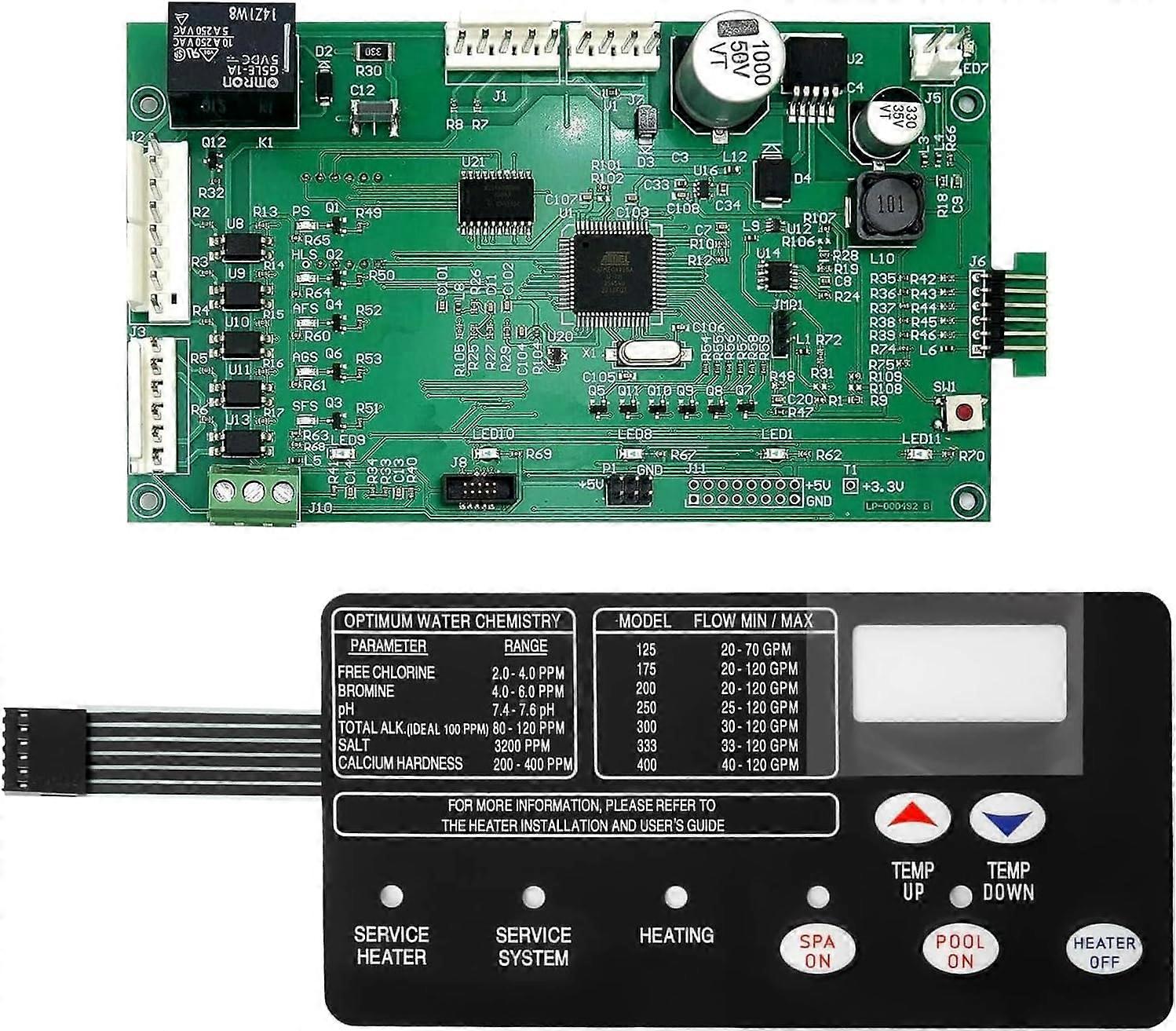 Pool Heater Control Board 420020007s 461105 OEM Kit for MasterTemp and StaRite MaxETherm