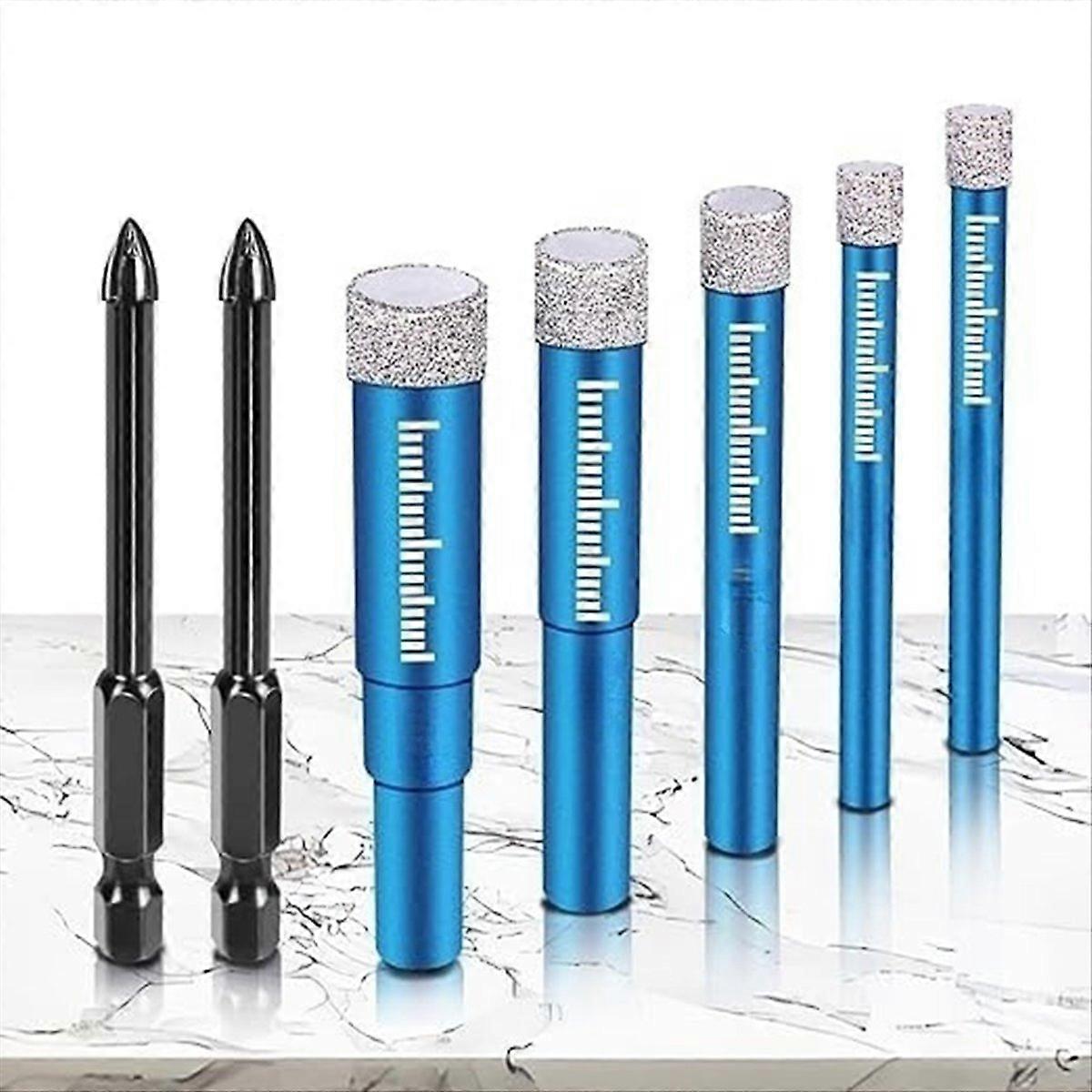 7pcs Diamond Drill Bits Set for Tile and Glass