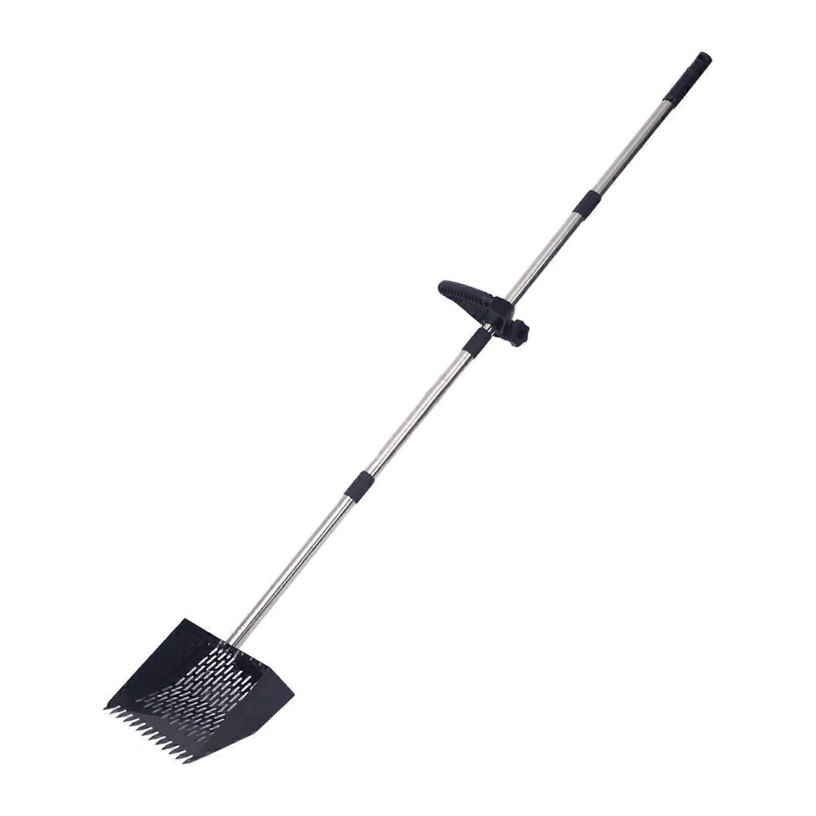 Cat Litter Scoop with Long Handle Ergonomic Grip Rust Resistant Easy Clean for Chicken Coop