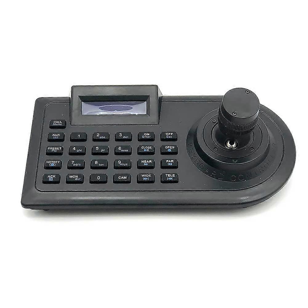 PTZ Camera Controller with Precise 3D Joystick, CCTV Keyboard Compatible with Pelco RS485 for AHD Security, US Plug