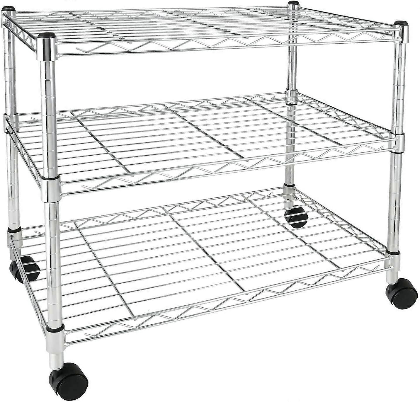 Storage Shelf Unit Heavy Duty Adjustable 4 Tier Rack for Small Spaces Vertical Organizer