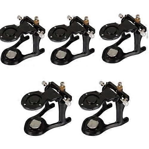 5 Pcs Dental Lab Magnetic Articulator Set Adjustable Denture Model Mounting Black Small Style