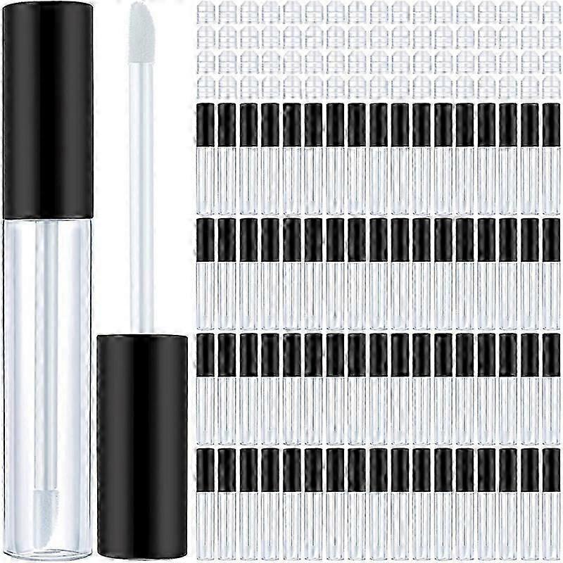 100 Pcs 10 Ml Empty Lip Gloss Tubes Clear Mini Refillable Lip Balm Gloss Containers Bottles Plastic