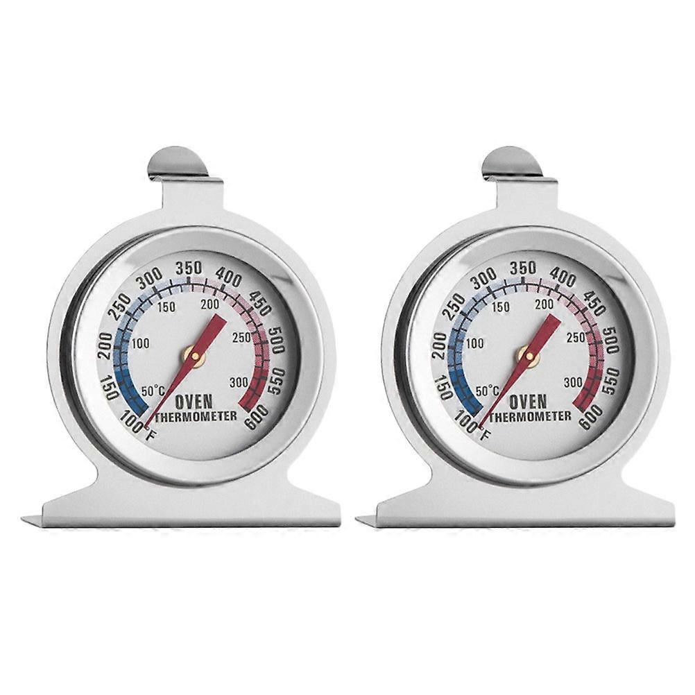 Bbq Temperature Measuring Tool Stainless Steel Oven Thermometers for Precise Use 2Pcs