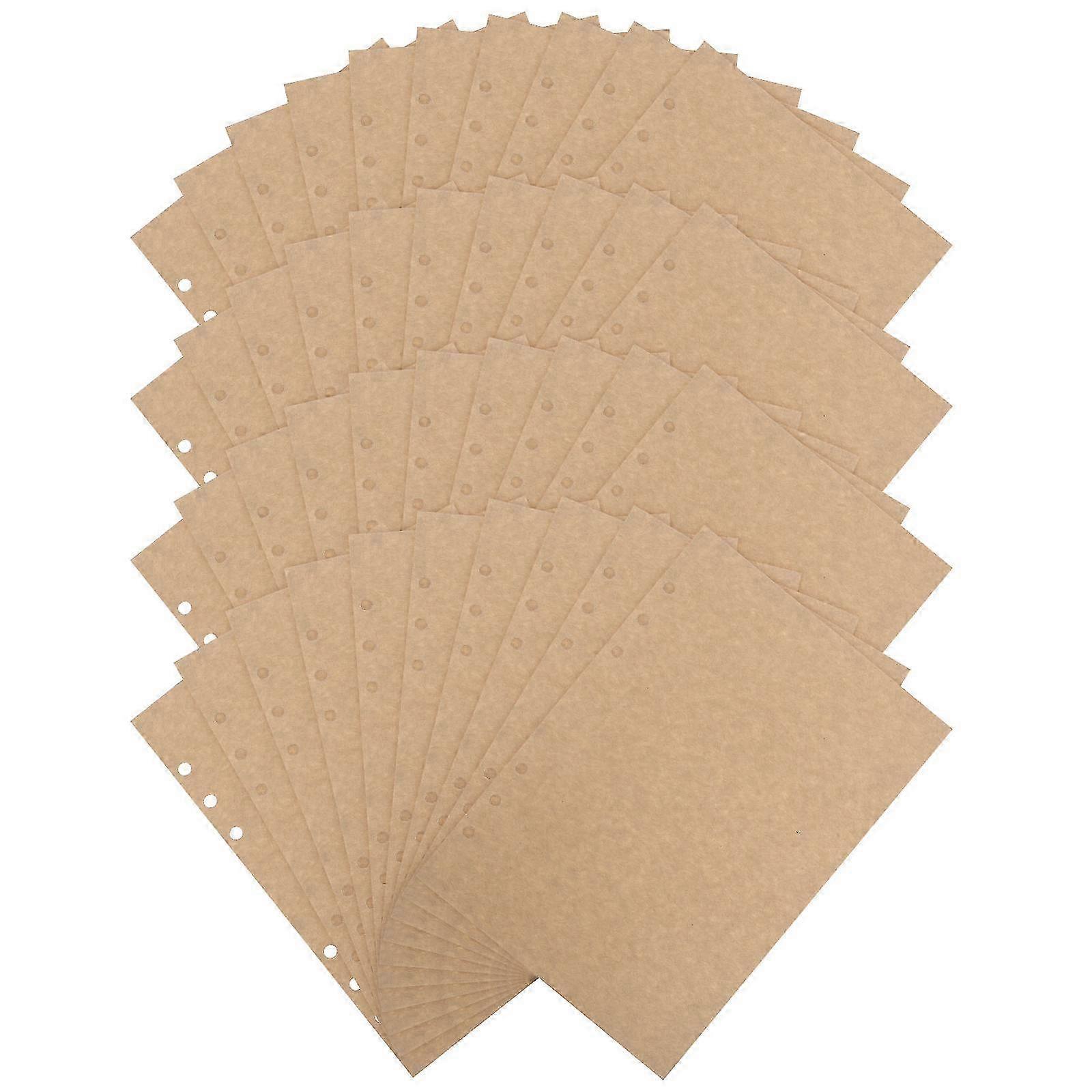 A5 Planner Loose Leaf Paper Inserts compatible Planning 45 Sheets in Chocolate