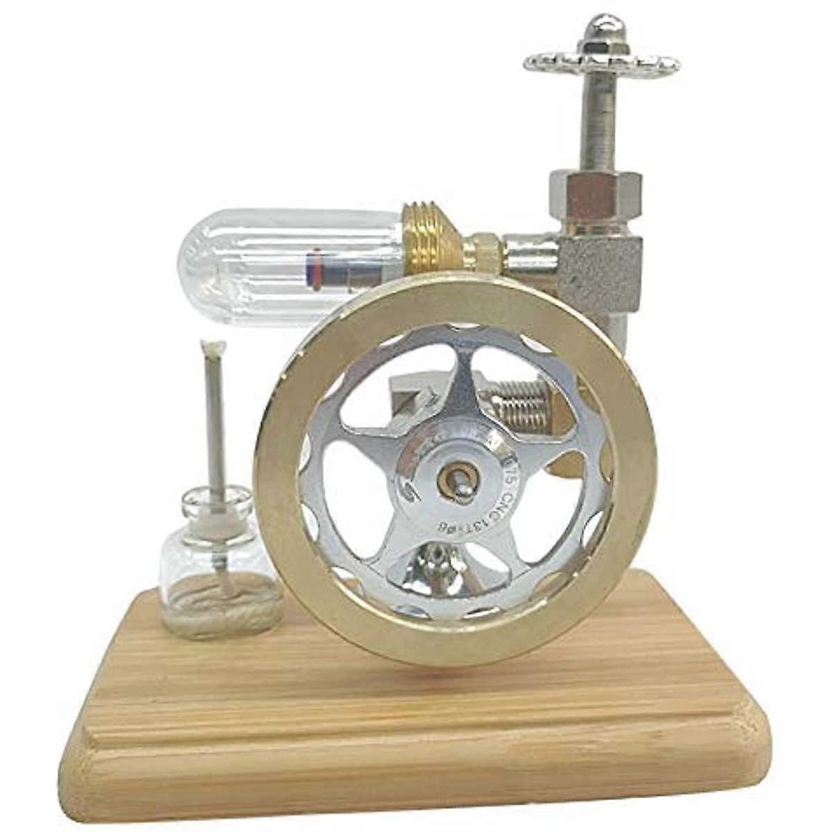 Stirling Engine Model with Adjustable Speed Control for Teaching, Science Projects and Display