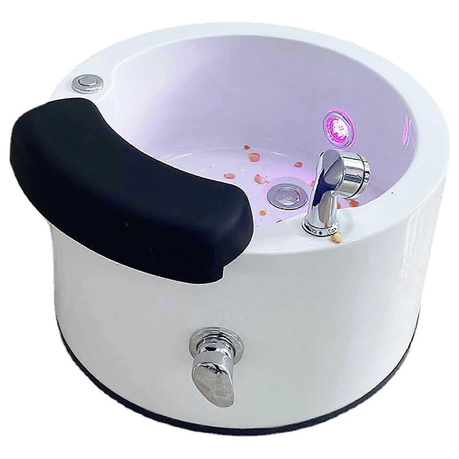 Acrylic Foot Spa with Adjustable Temperature, Automatic Jets and Drainage, Extra Deep Basin