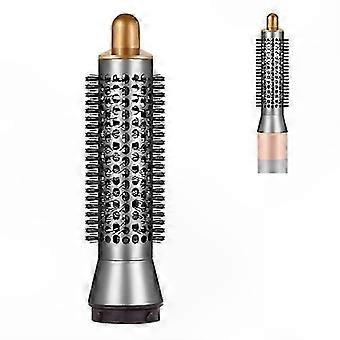Round Volumizing Brush for Root Lift and Curls, Compatible with Airwrap, Gold Tone
